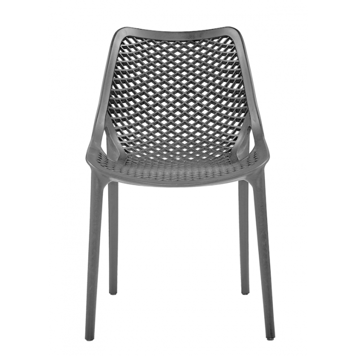 Set mobilier dining/bucatarie RAKI, masa dreptunghiulara cu blat MDF melaminat 120x80x75cm, 6 scaune LONDON AIR 61x51xh82cm gri