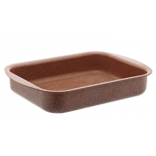 Tava dreptunghulara HASCEVHER GRANITE 35x30xh7cm, strat antiaderent, maro