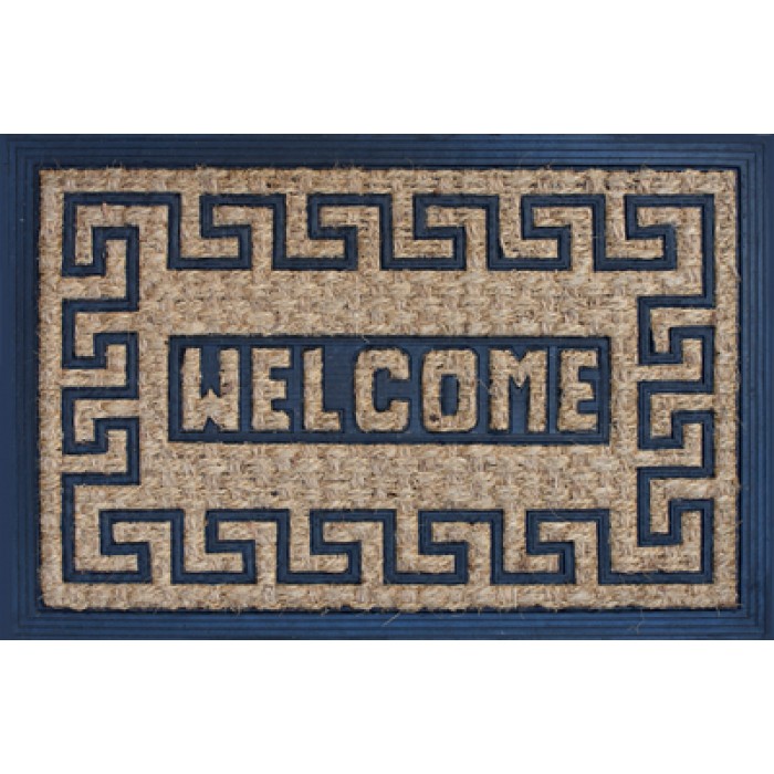 Covor intrare RAKI cauciuc si fibra de nuca de cocos 60x40cm WELCOME