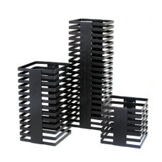 Set standuri metalice expunere bufet RAKI, 3 piese, 15x15xh15cm, 15x15xh31cm, 15x15xh46cm
