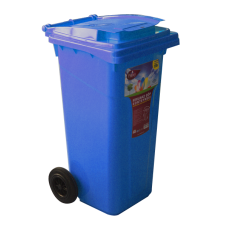 Pubele de gunoi mobile 120lt 55x48x94cm albastru MN013140