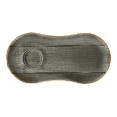 Farfurie aperitiv din portelan BONNA SPACE 25x12cm (ASC GRM 01STB)
