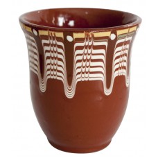 Cana ceramica, lut RAKI 250ml fara toarta, pictata manual