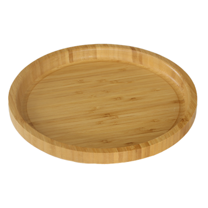 Tava rotunda din bambus RAKI 25xh2,5cm pentru servire