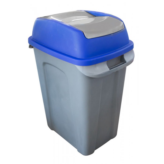 Pubela cu capac batant RAKI ICIKALA PROFI 70l culoare albastru