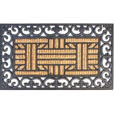 Stergator intrare RAKI cauciuc si fibra de nuca de cocos 72x42cm