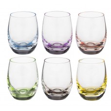 Set 6 pahare shot BOHEMIA CRISTAL RAINBOW 60ml
