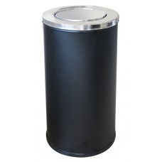 RAKI ICIKALA Cos gunoi cu capac basculant si galeata 38xh73cm negru