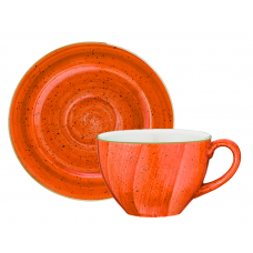 Ceasca si farfurioara din portelan BONNA TERRACOTA 230ml (ATC RIT 01CFT)