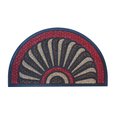 Stergator intrare RAKI semirotund, cauciuc si fibra de nuca de cocos 75x45cm