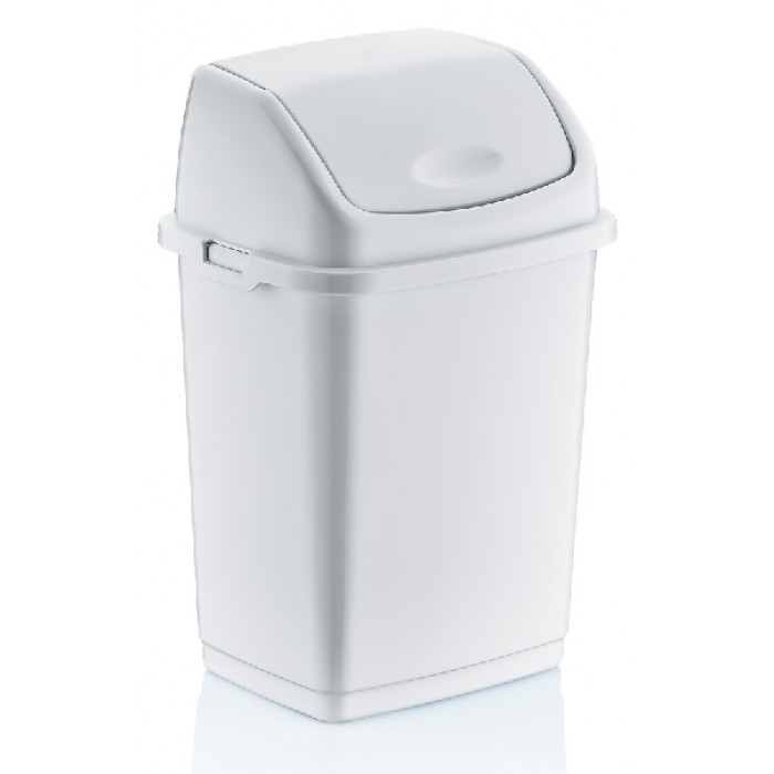 Cos gunoi cu capac batant RAKI FANTASY 10lt alb MN0151385