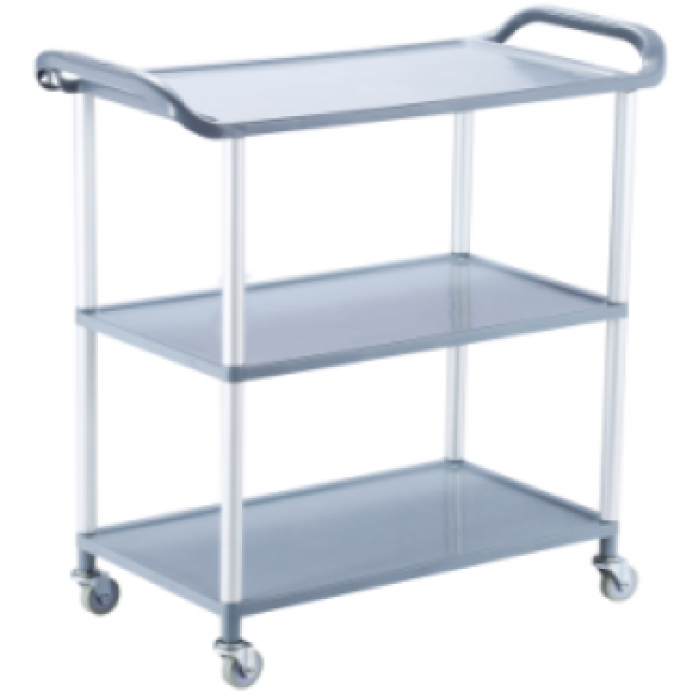RAKI Carucior servire trei niveluri 72x34xh74,5cm gri