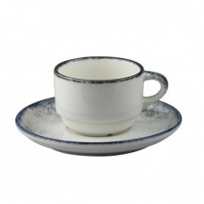 GURAL ELEGANT Ceasca cu farfurioara portelan 90ml pentru cafea (GBSEO02EK99ANT562)