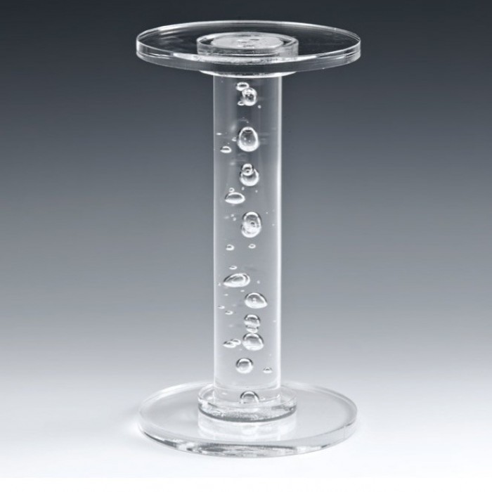 Suport acrilic pentru platouri RAKI, D13xh24cm, transparent