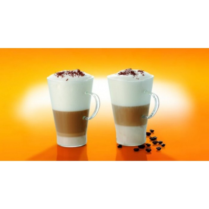 Set 2 cani din sticla termorezistenta WOL CAFFE LATTE 400ml