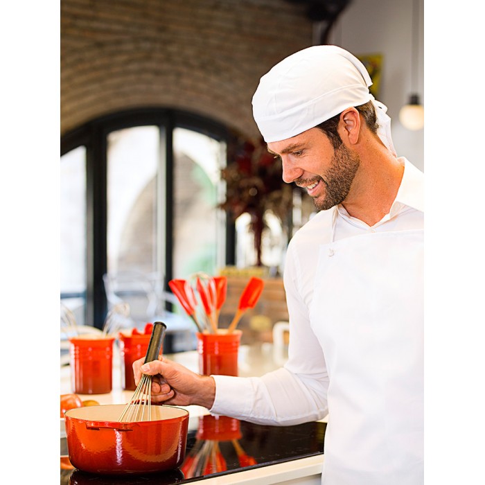 Bandana bucatar reglabila ROLL DRAP PIRATE alba