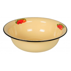 Bol, castron emailat rusesc 5l, RAKI, cu decor