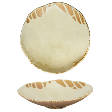 Bol din portelan CULINARO FUJI, D25xh6cm, bej