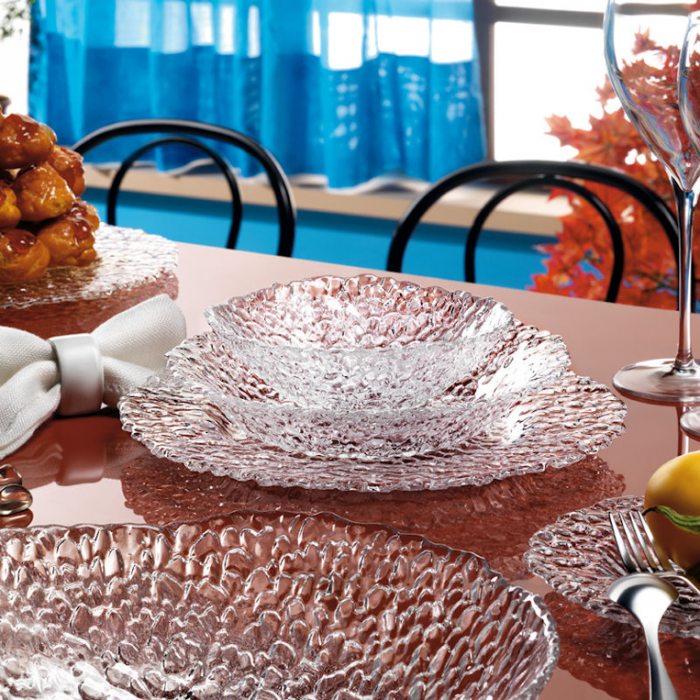 Bol din sticla LUIGI BORMIOLI GOCCE D25xh8,5cm