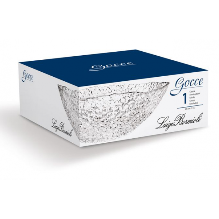 Bol din sticla LUIGI BORMIOLI GOCCE D25xh8,5cm