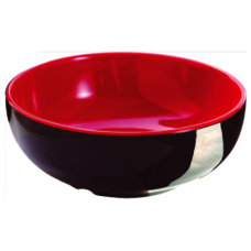 Bol pentru orez RAKI SHIBUI, D17,5xh7,9cm, melamina, negru/rosu