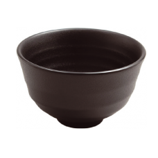 Bol pentru orez/supa RAKI SHIBUI, D10xh4cm, melamina, negru