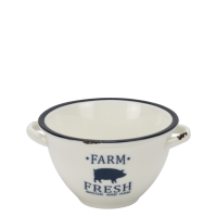 Bol portelan cu manere CULINARO HAPPY FARM, 16,5x13,9xh7,2cm, 550ml