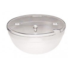 Bol rotund cu capac RAKI, D26cm, policarbonat transparent