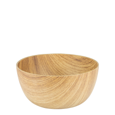 Bol rotund din polistiren antibacterian WILLOW BUFFET, D20xh9,5cm, aspect lemn