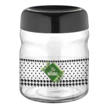 Borcan sticla cu capac, RAKI BE NATURAL, 900ml