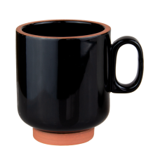 Cana MUG portelan HELLA BLACK 400ml neagra