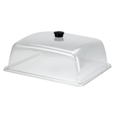 Capac policarbonat pentru tava servire gastronorm GN 1/2, RAKI, 32,5x26,5cm, transparent