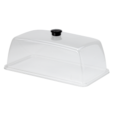 Capac policarbonat pentru tava servire gastronorm GN 1/3, RAKI, 32,5x17,6cm, transparent