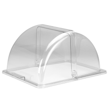 Capac rolltop policarbonat pentru tava servire gastronorm GN 1/2, RAKI, 32,5x26,5cm, transparent
