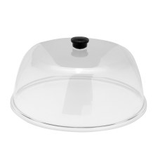 Capac tip cupola rotund pentru tava servire RAKI, D30cm, policarbonat, transparent