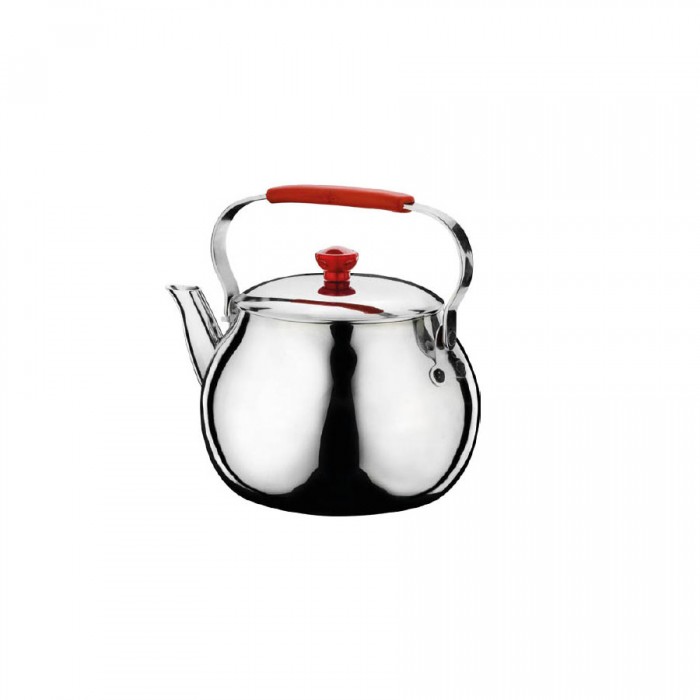 Ceainic din inox HASCEVHER HOME PERFECT, 1,5l, D12,5xh11cm, maner cu acoperire din silicon