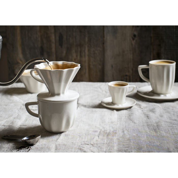 Ceasca/cana cafea BONNA RAW, 345ml, portelan, alba (RAW 03MUG)