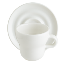 Ceasca cu farfurioara pentru espresso, din portelan BONNA KAFF, 75ml (KAF01ESP-F + KAF01ESP-T)