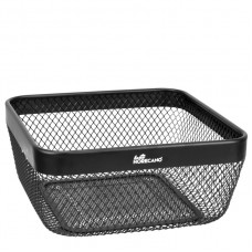 Cos depozitare patrat din plasa metalica CULINARO HOME, 24,5x24,5xh11cm, negru mat