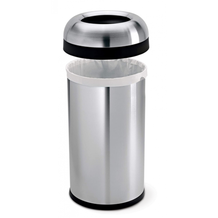 Cos gunoi cu inel prindere sac RAKI TULUN 8lt, 21xh32cm, inox