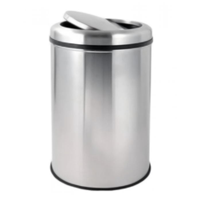 Cos gunoi inox cu capac batant RAKI TULUN 16lt, 25xh38,5cm, inox