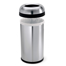 Cos gunoi inox cu inel RAKI TULUN pentru sac menajer 16L, 25xh38cm 