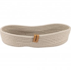 Cos paine/depozitare oval CULINARO, din snur textil impletit, 30x13xh6cm, bej