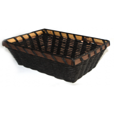 Cos paine dreptunghiular RAKI din bambus/hartie, maro 17x23xh7,5cm