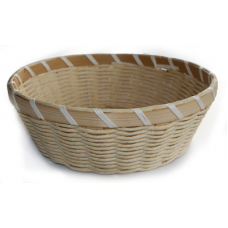 Cos paine rotund RAKI din bambus/hartie, natural D22xh7,5cm