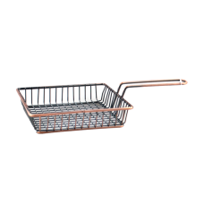 Cos servire patrat cu maner, RAKI, 15x15xh3,5cm, pentru cartofi prajiti