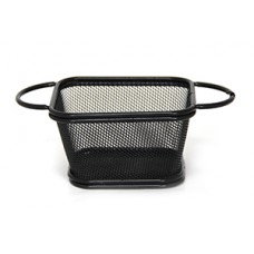 Cosulet servire 10,5x9xh6cm, RAKI, negru, pentru cartofi prajiti, snacks