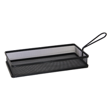 Cosulet servire dreptunghiular RAKI, 26x13xh5cm, negru, pentru cartofi prajiti, snacks