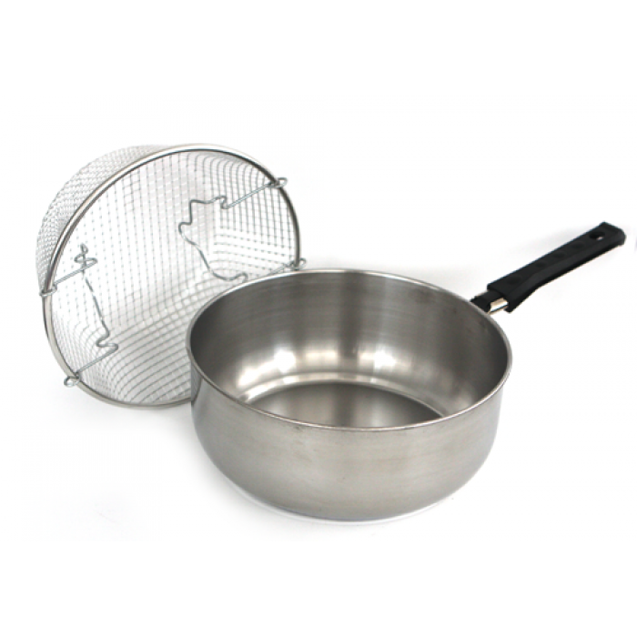 Cratita din inox cu sita-cos RAKI, D24cm