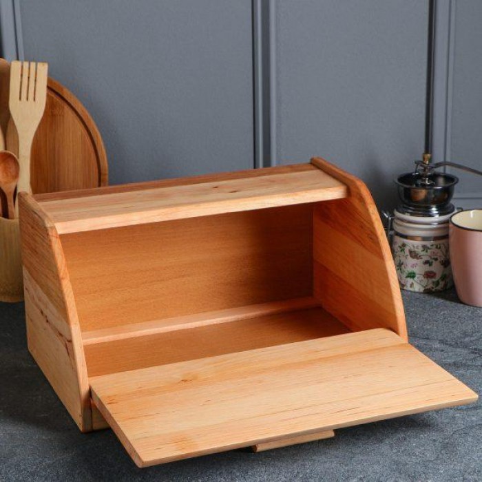 Cutie pentru paine, din lemn, MAYSTERNYA, 37x24xh19cm